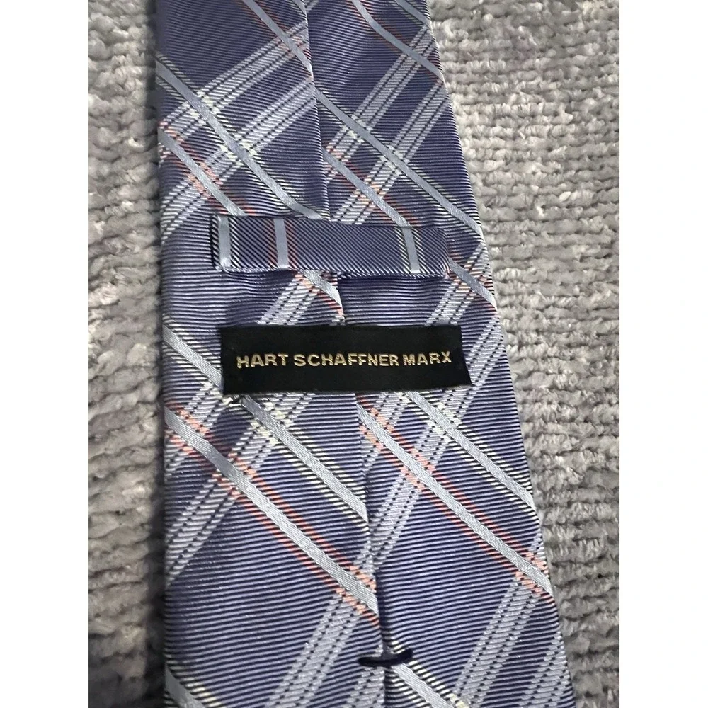 HART SCHAFFNER MARX Men's Silk Necktie's Set Of 2  USA hand Tailored (t6)
